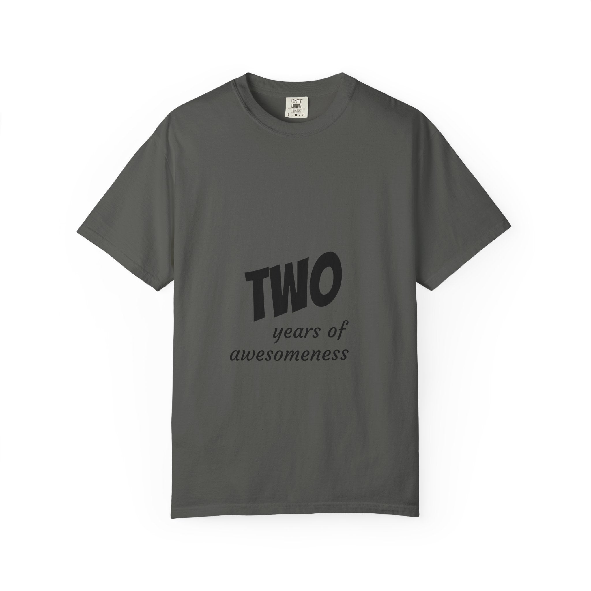 T-Shirt — "TWO years of awesomeness" Anniversary Tee with "Knowledge Powered by Google" Back Design