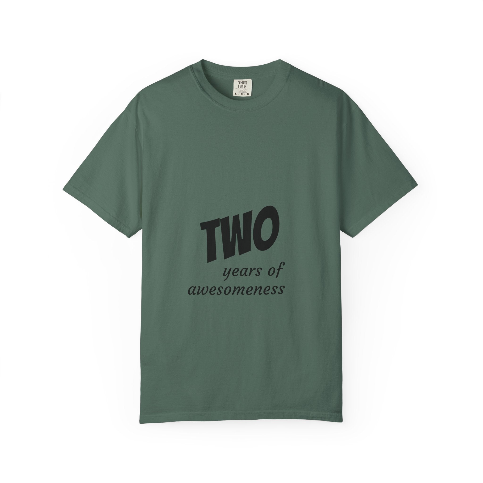 T-Shirt — "TWO years of awesomeness" Anniversary Tee with "Knowledge Powered by Google" Back Design