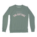 Women's Cottage Collegiate Crew Sweatshirt, Sage