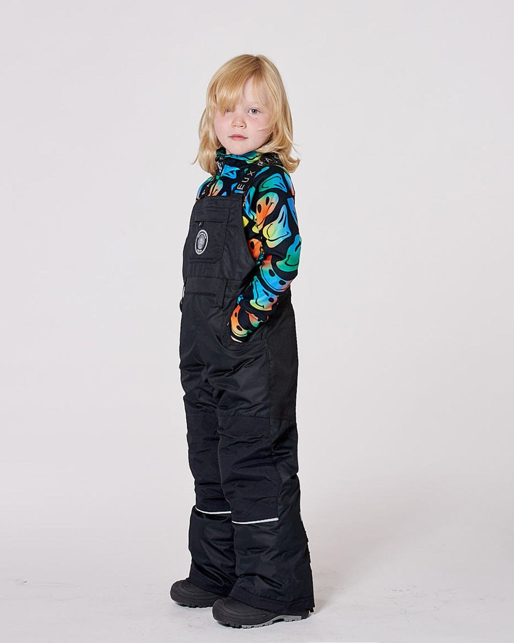 Solid Play Overall Snow Bib Black